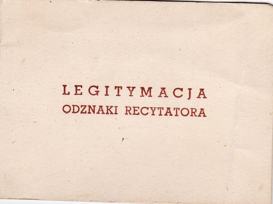 legitymacja recytatora 001